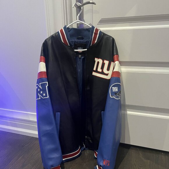 Official Licensed New York Giants Leather Jacket - Picture 2 of 4